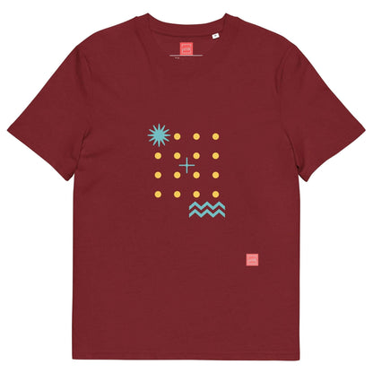 unik.fashion Burgundy / S Dots t-shirt