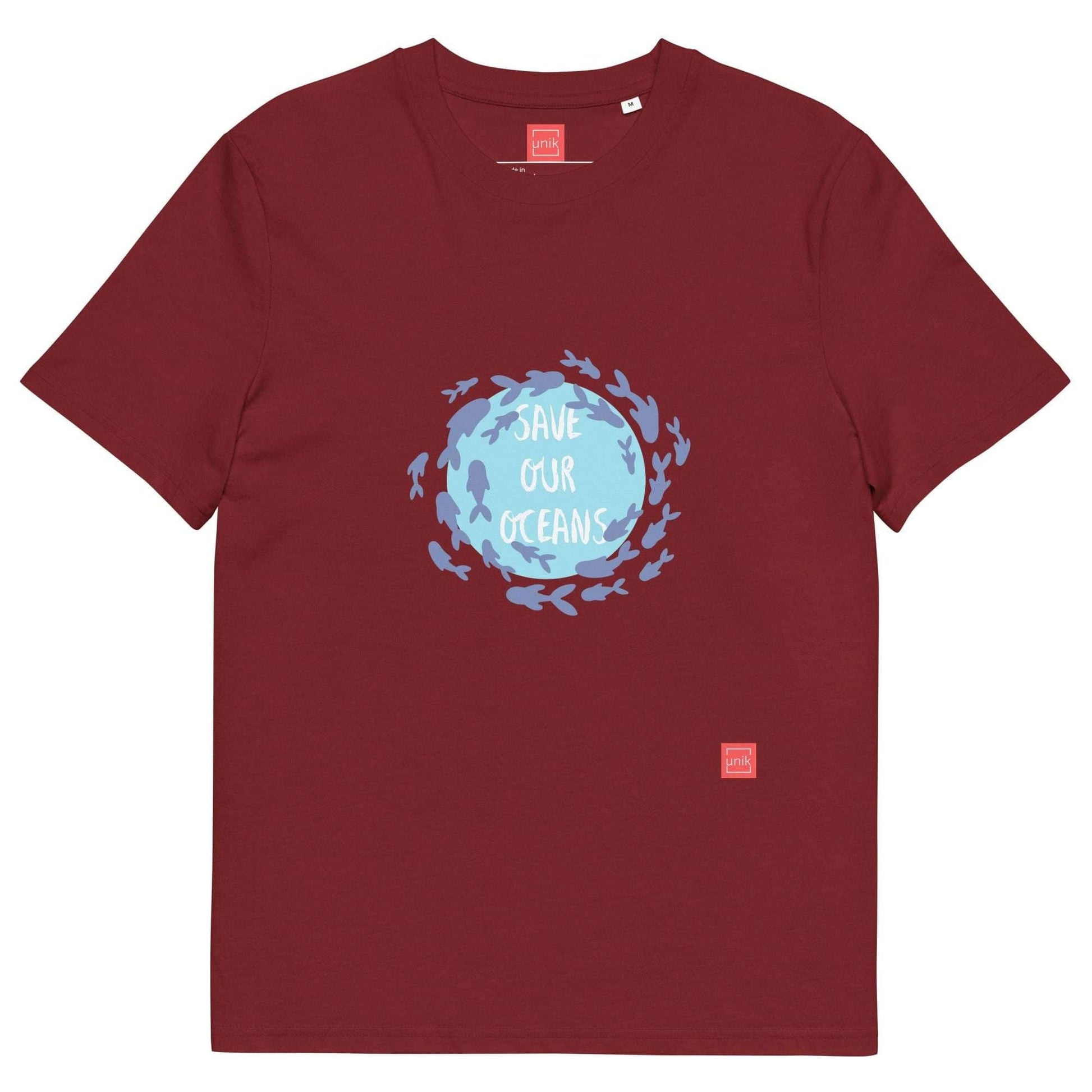unik.fashion Burgundy / S Fish t-shirt