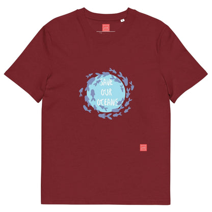 unik.fashion Burgundy / S Fish t-shirt