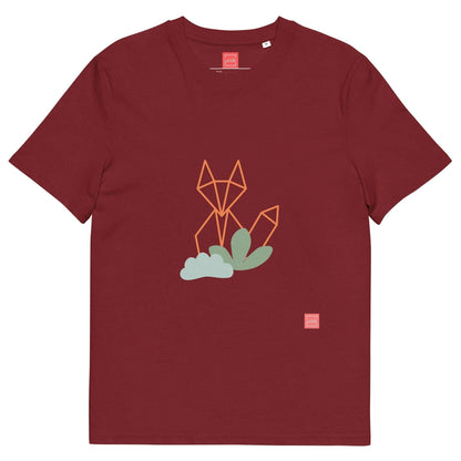 unik.fashion Burgundy / S Fox t-shirt