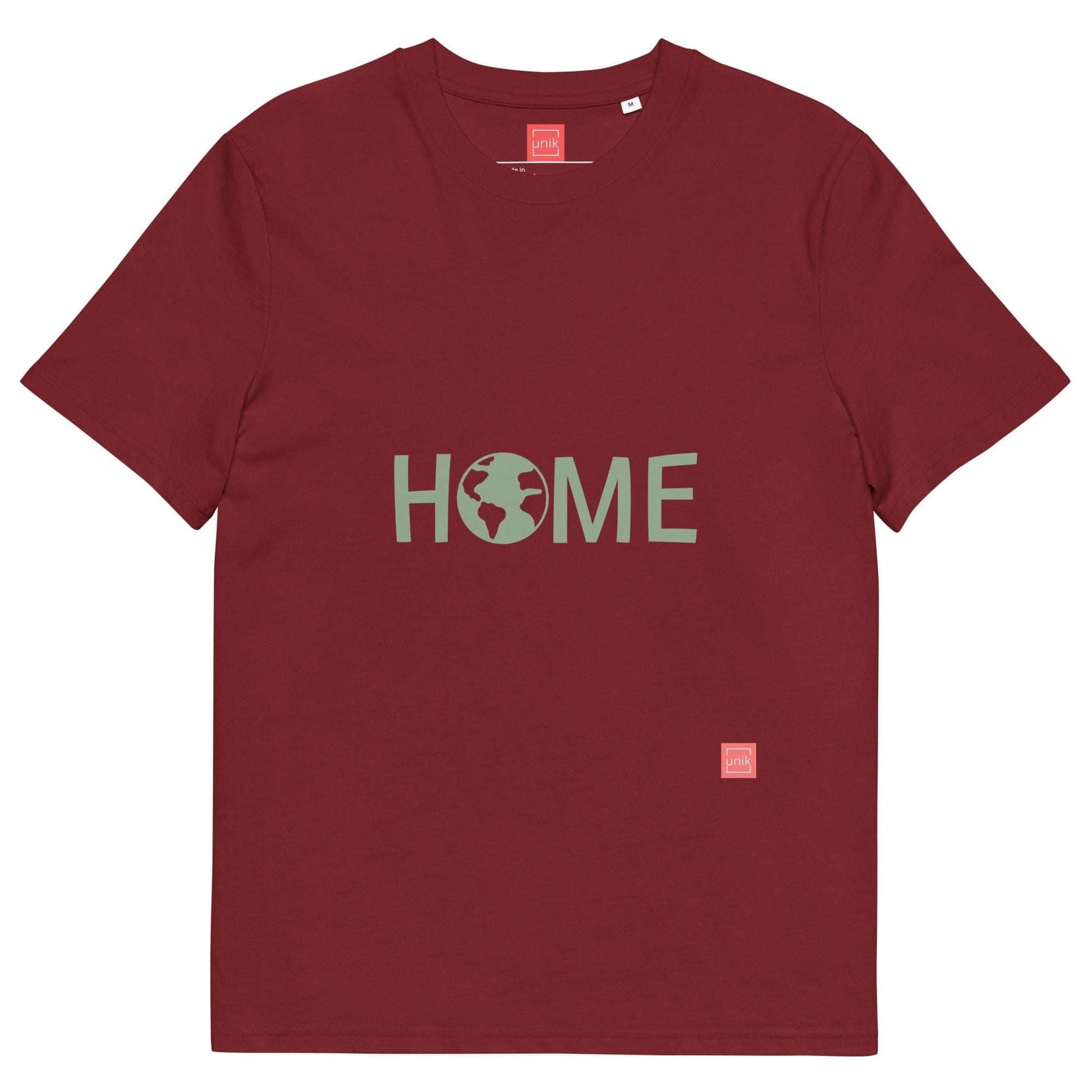 unik.fashion Burgundy / S Home t-shirt