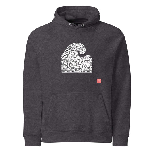unik.fashion Charcoal Melange / XS Waves hoodie