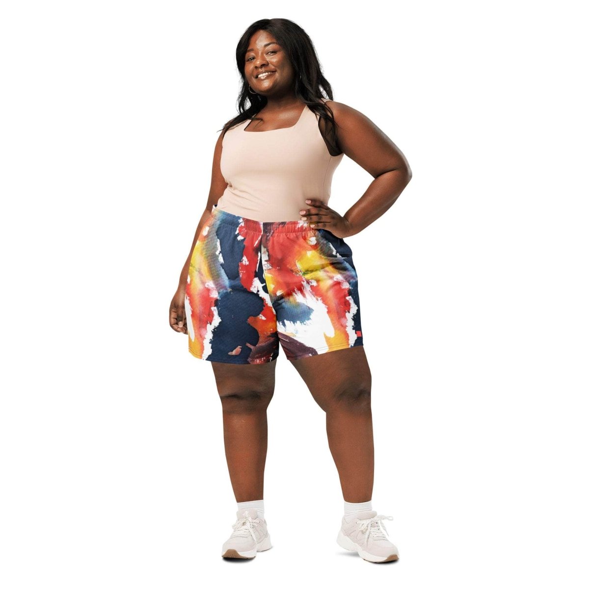 Color Splah Long Shorts - unik.fashion