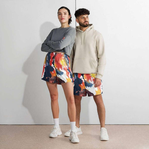 Color Splah Long Shorts - unik.fashion