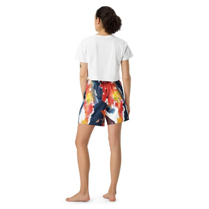 Color Splah Long Shorts - unik.fashion