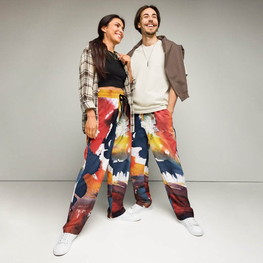 unik.fashion Color Splash Wide-leg joggers