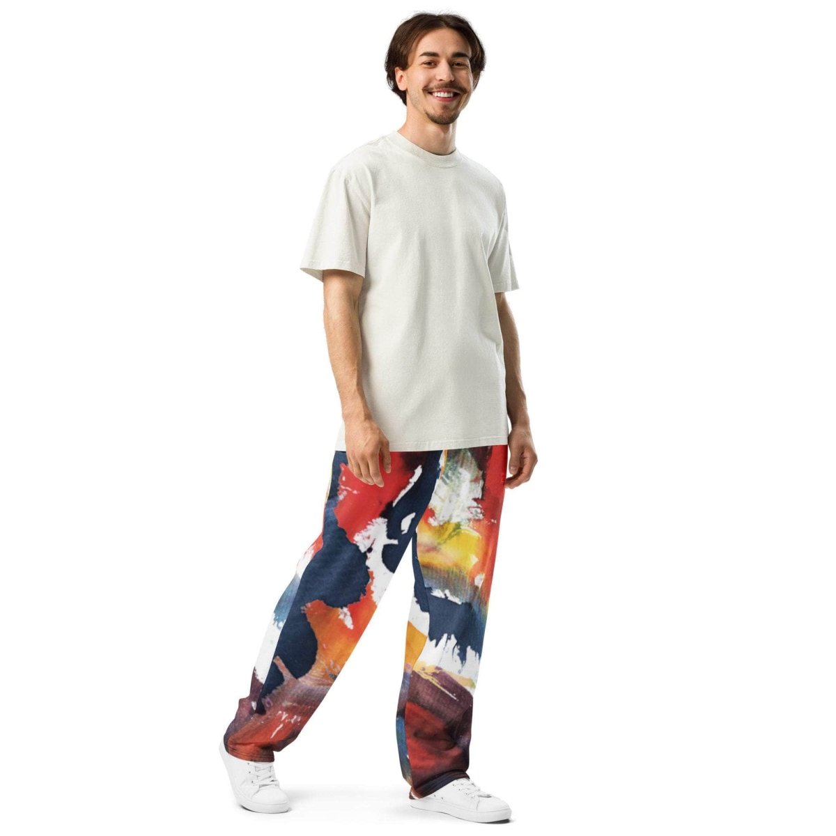 Color Splash Wide-leg joggers - unik.fashion