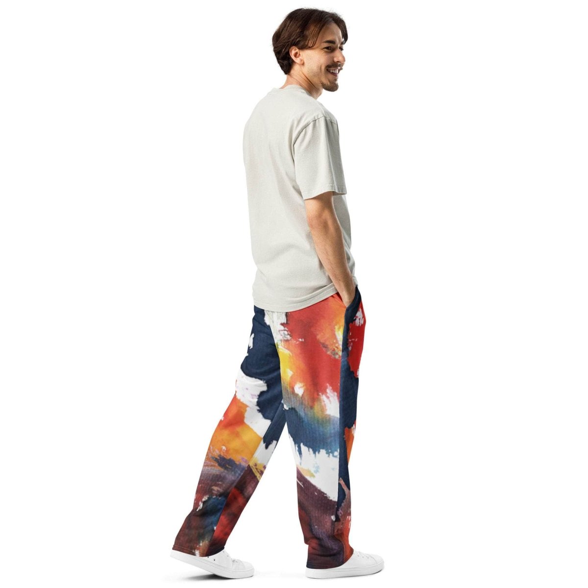 Color Splash Wide-leg joggers - unik.fashion