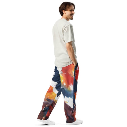 Color Splash Wide-leg joggers - unik.fashion