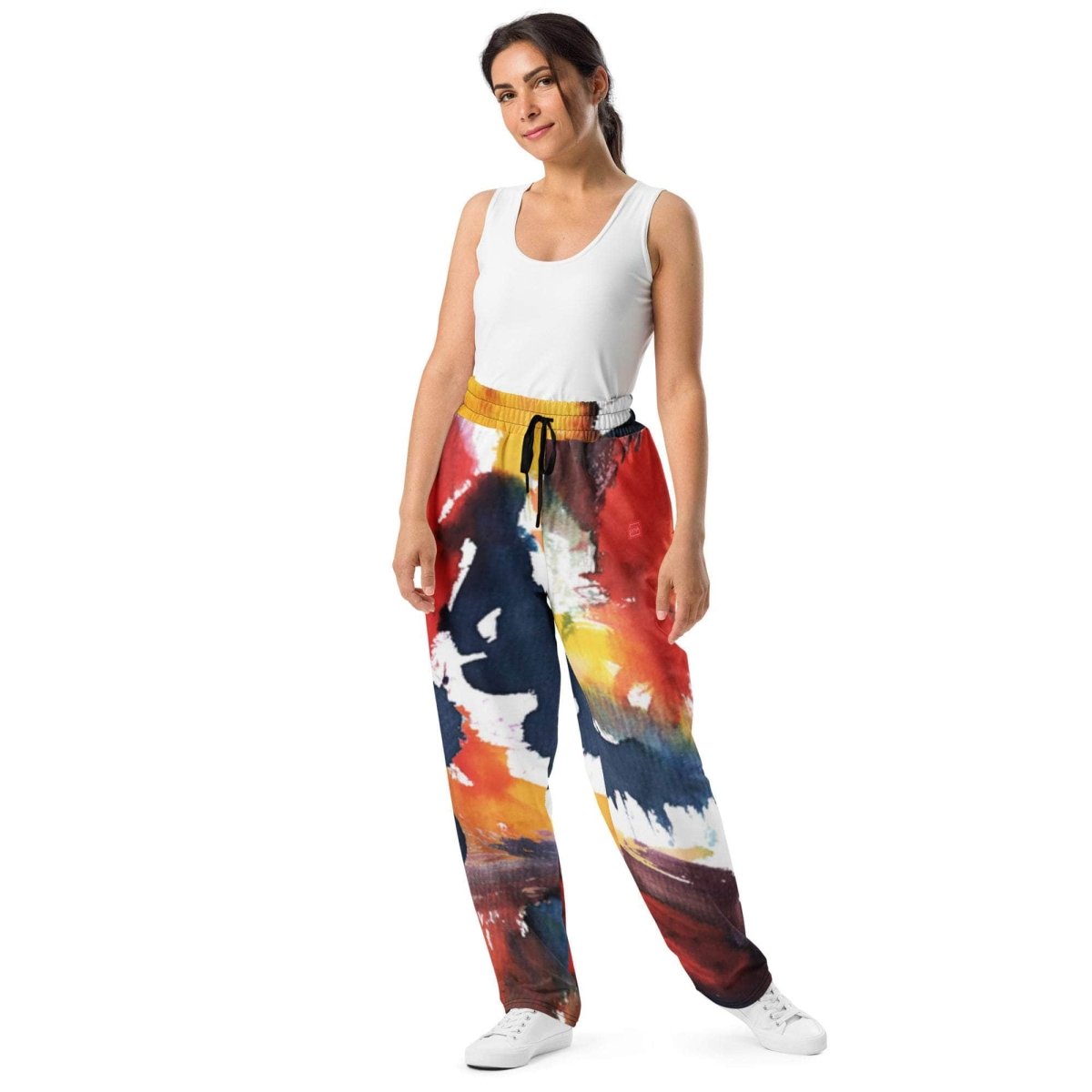 Color Splash Wide-leg joggers - unik.fashion