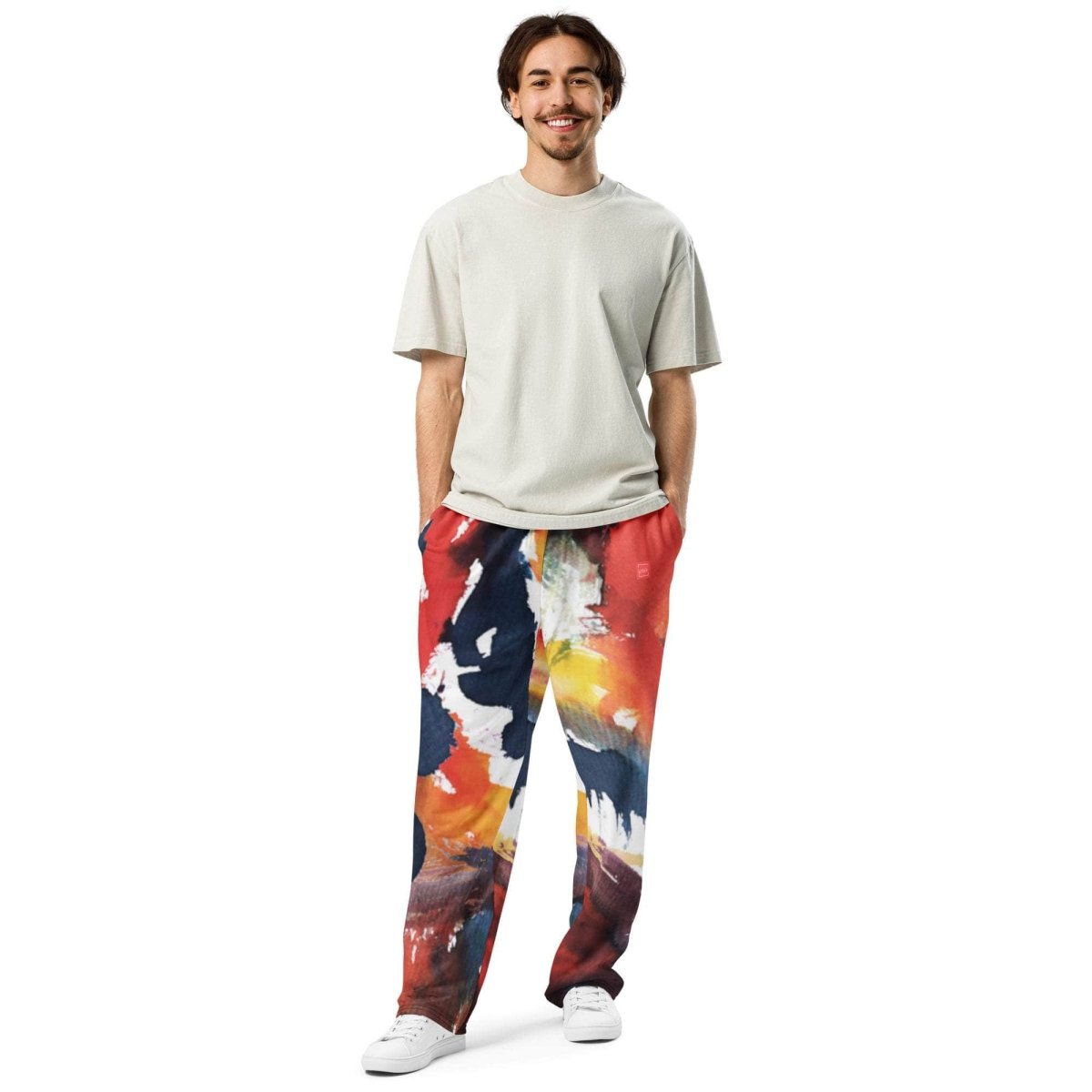 Color Splash Wide-leg joggers - unik.fashion