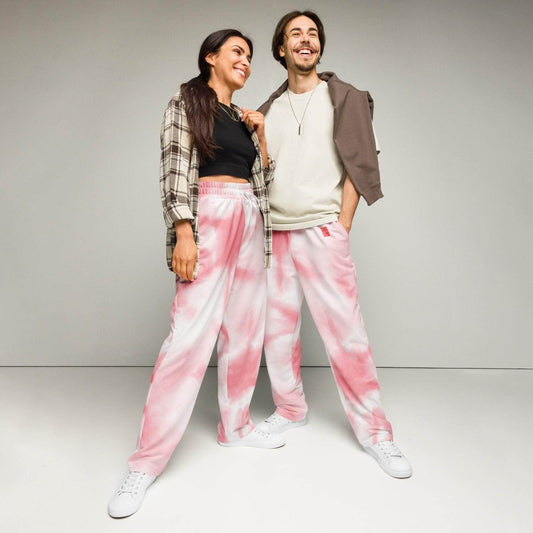 unik.fashion Coral Mist Wide-leg joggers
