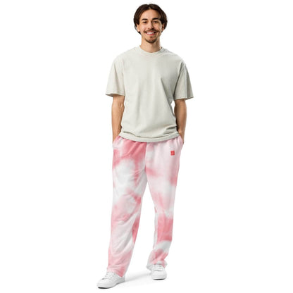 Coral Mist Wide-leg joggers - unik.fashion