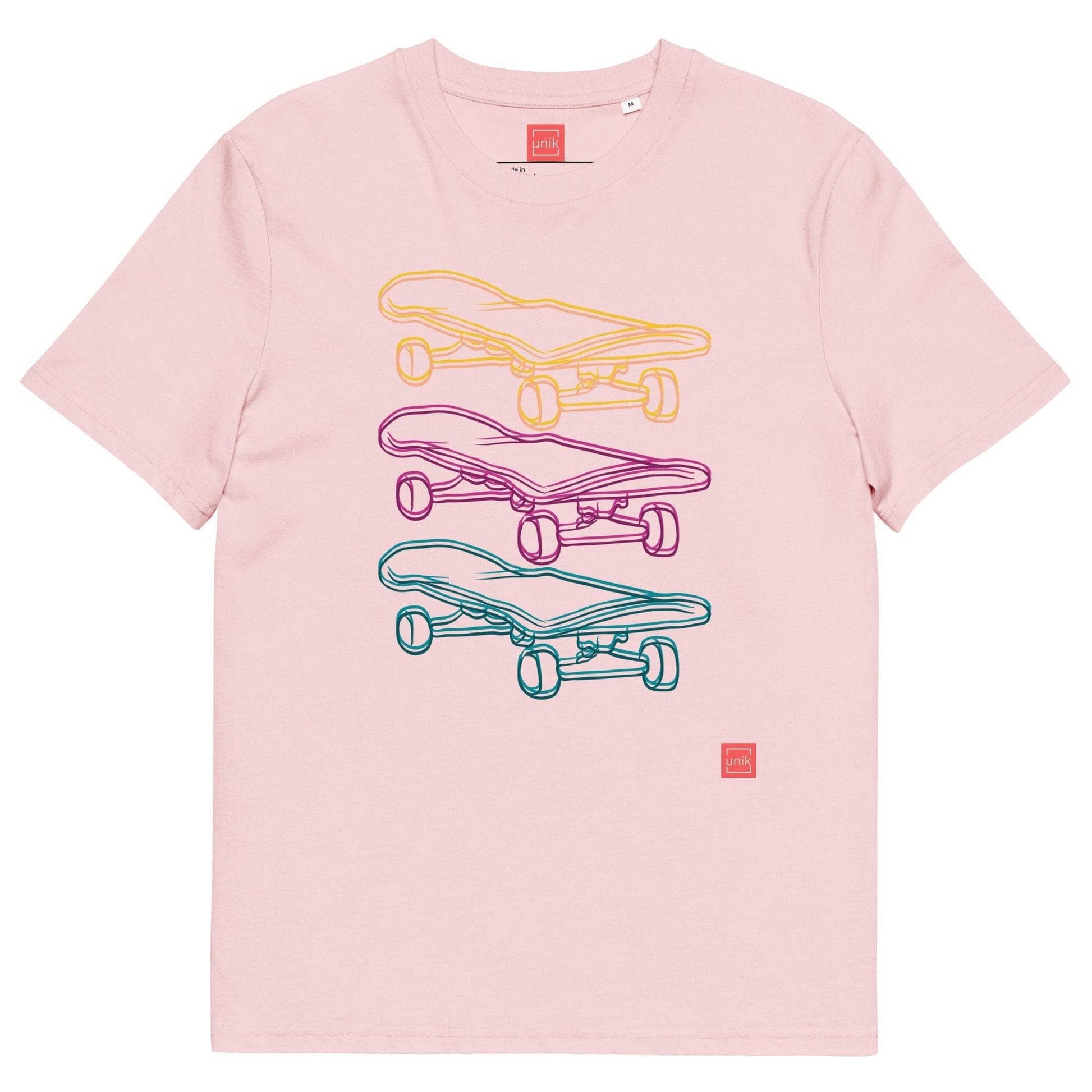 unik.fashion Cotton Pink / S Skate t-shirt