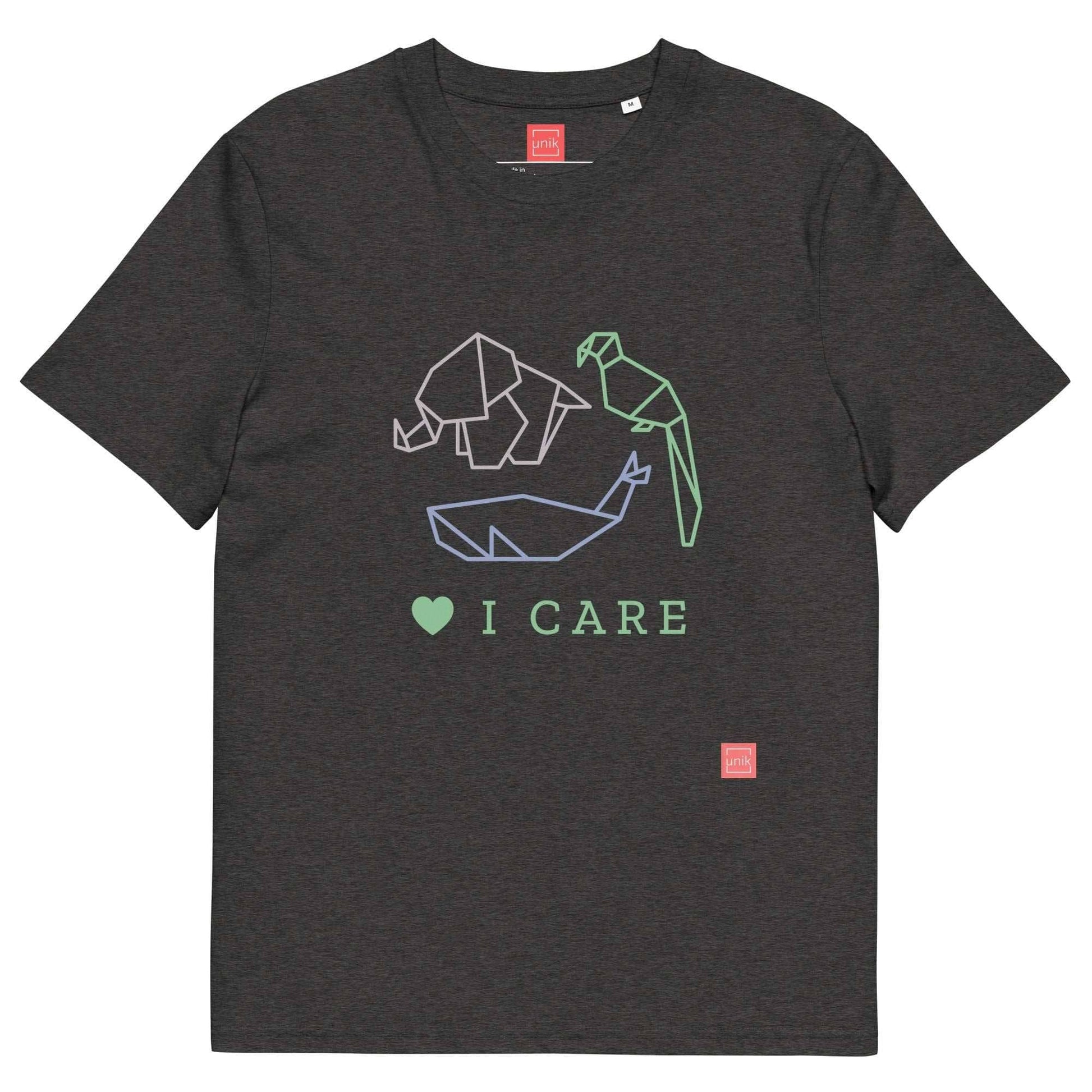 unik.fashion Dark Heather Grey / S Animals t-shirt