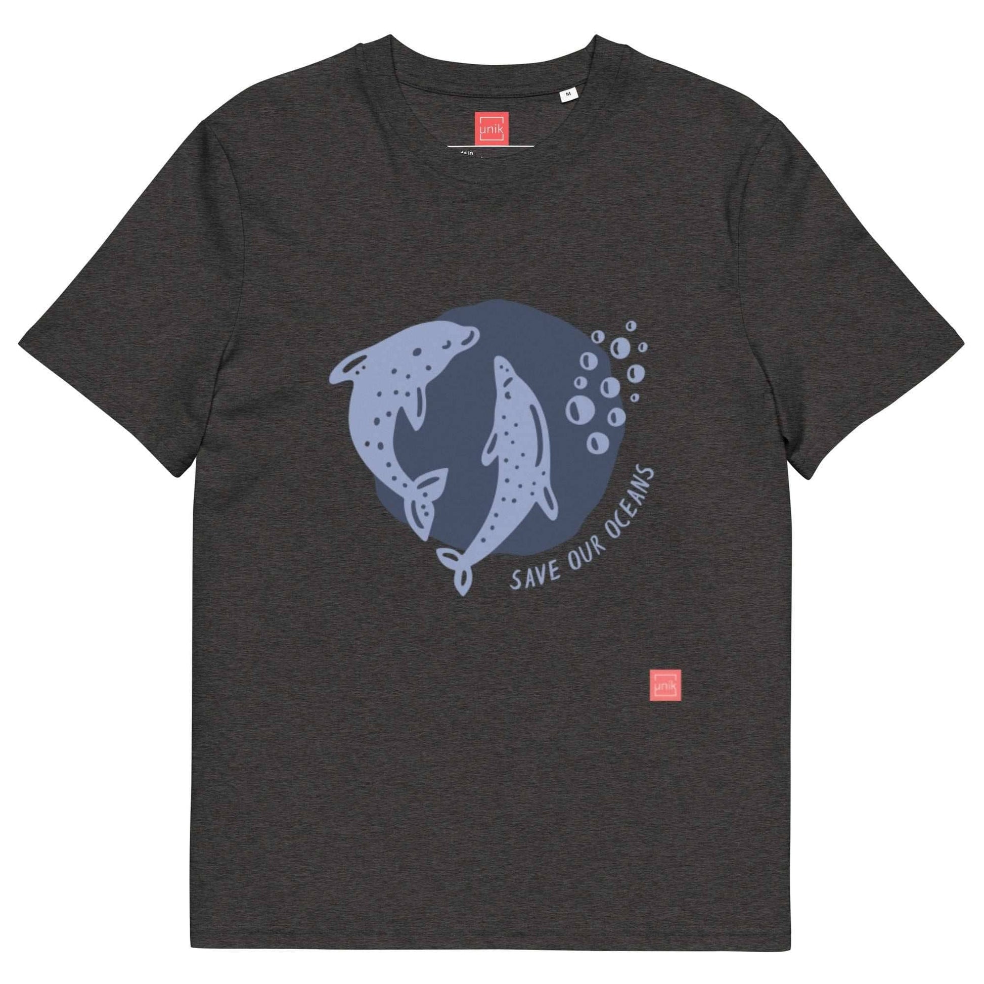unik.fashion Dark Heather Grey / S Dolphin t-shirt