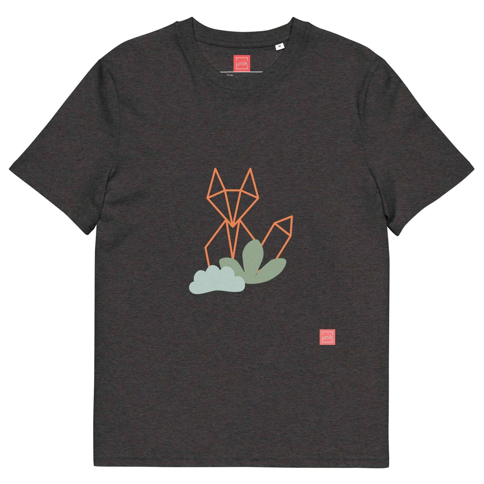 unik.fashion Dark Heather Grey / S Fox t-shirt