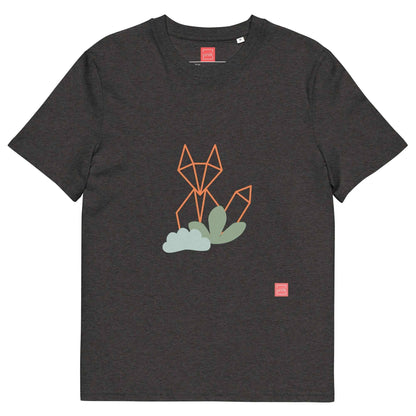 unik.fashion Dark Heather Grey / S Fox t-shirt