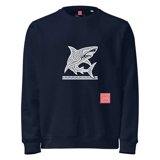 unik.fashion French Navy / S Shark sweatshirt