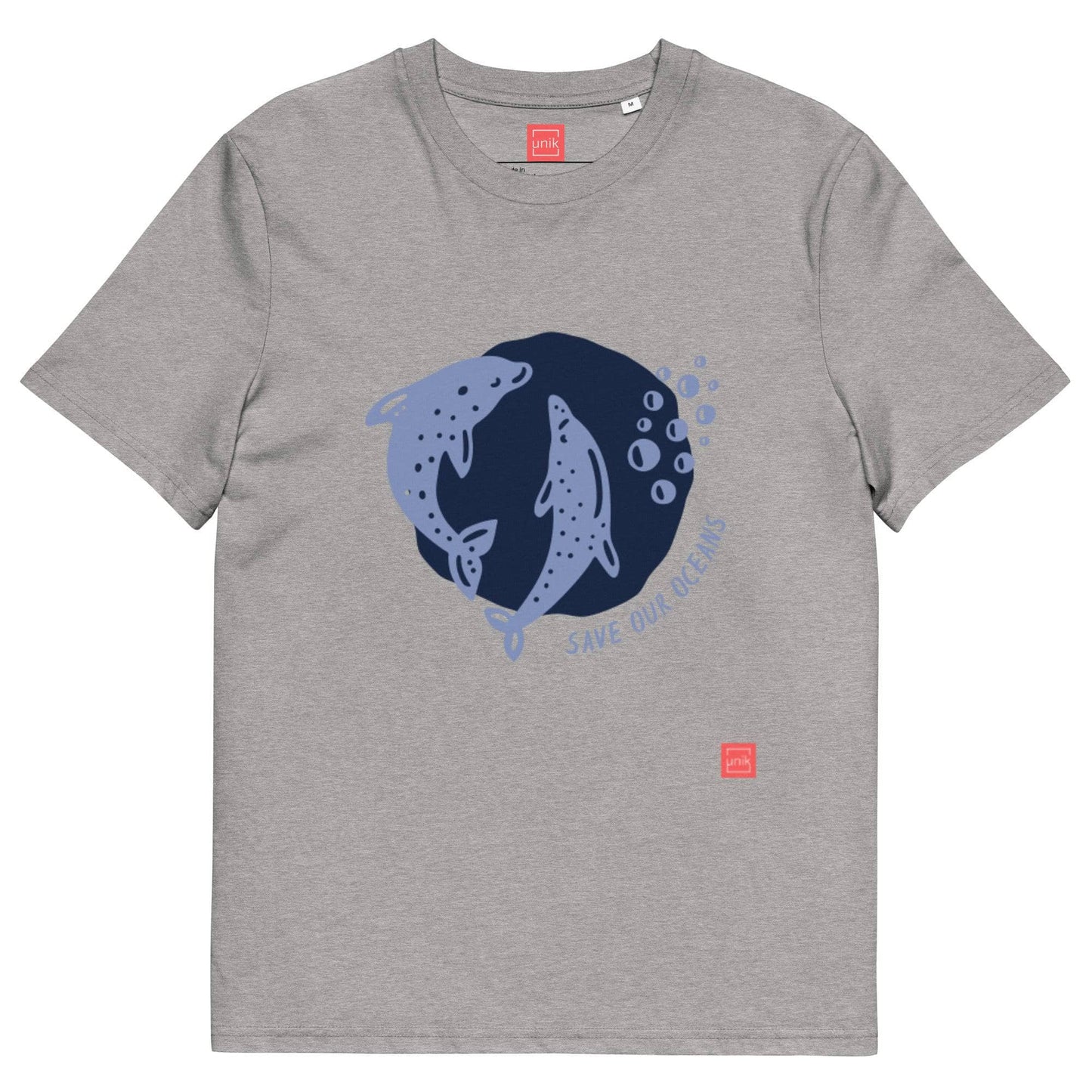 unik.fashion Heather Grey / S Dolphin t-shirt