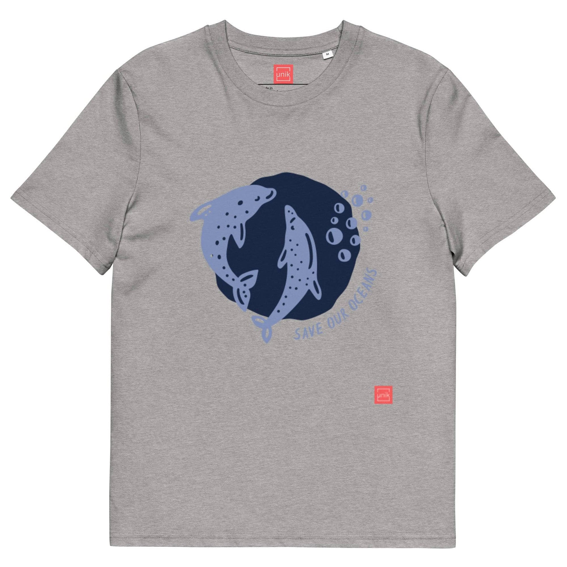 unik.fashion Heather Grey / S Dolphin t-shirt
