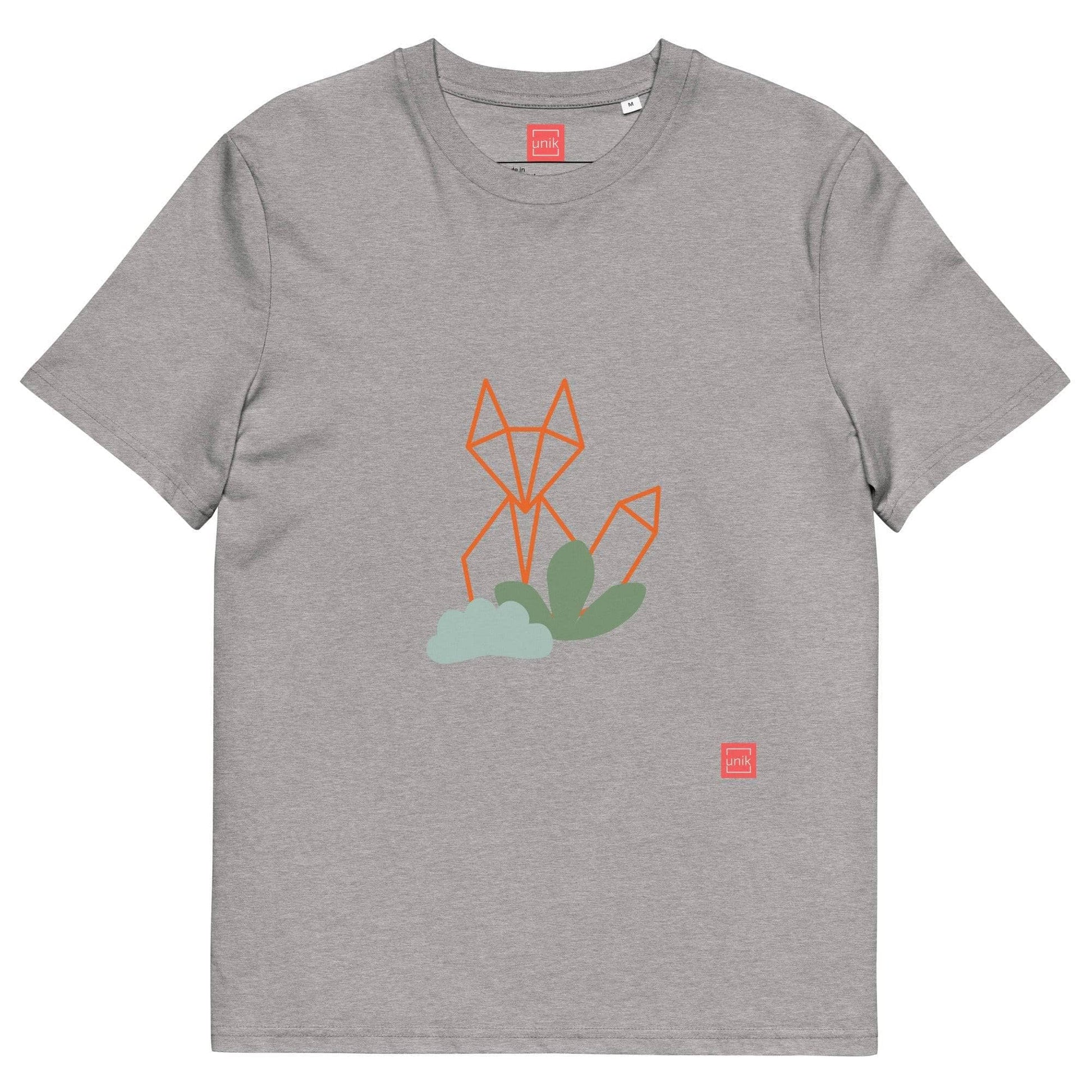 unik.fashion Heather Grey / S Fox t-shirt