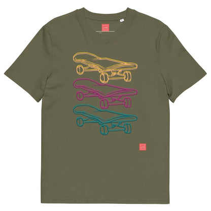 unik.fashion Khaki / S Skate  t-shirt