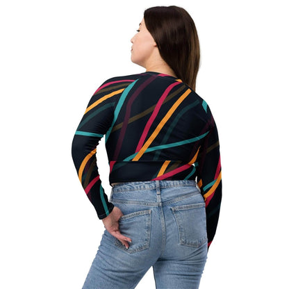 unik.fashion Neon Currents crop top