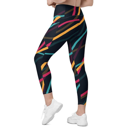 Neon Currents Leggings - unik.fashion