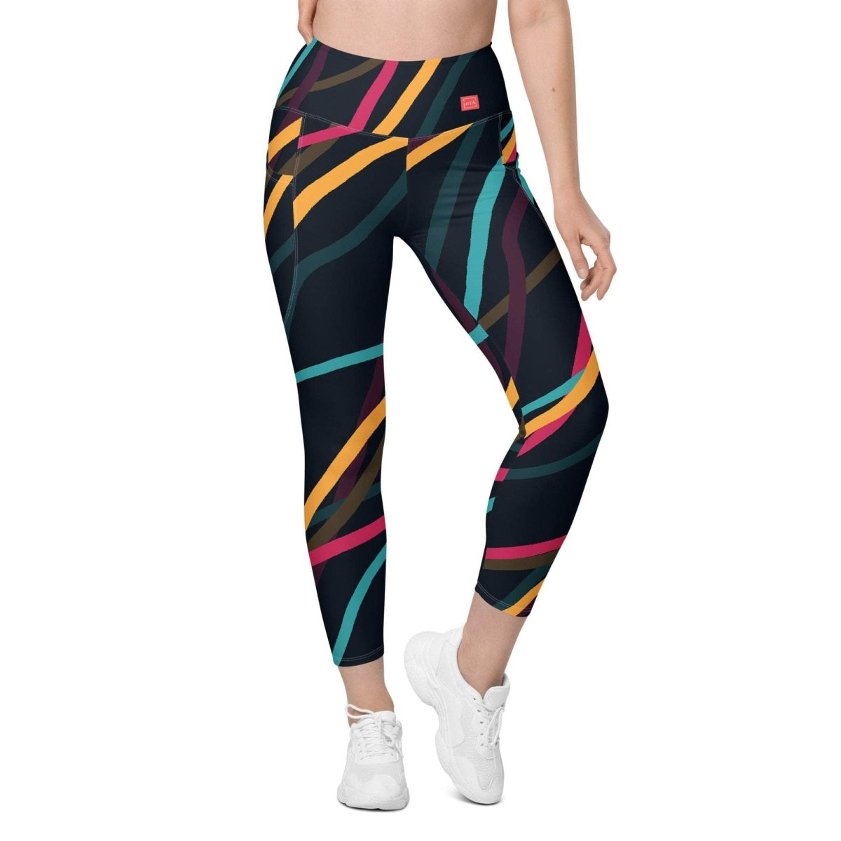 Neon Currents Leggings - unik.fashion