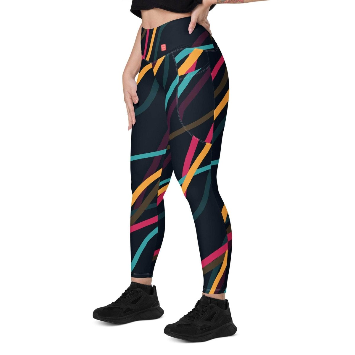 Neon Currents Leggings - unik.fashion