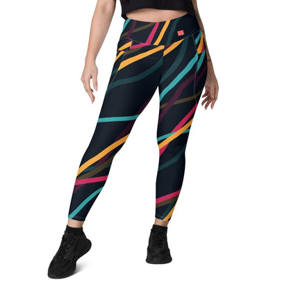 Neon Currents Leggings - unik.fashion
