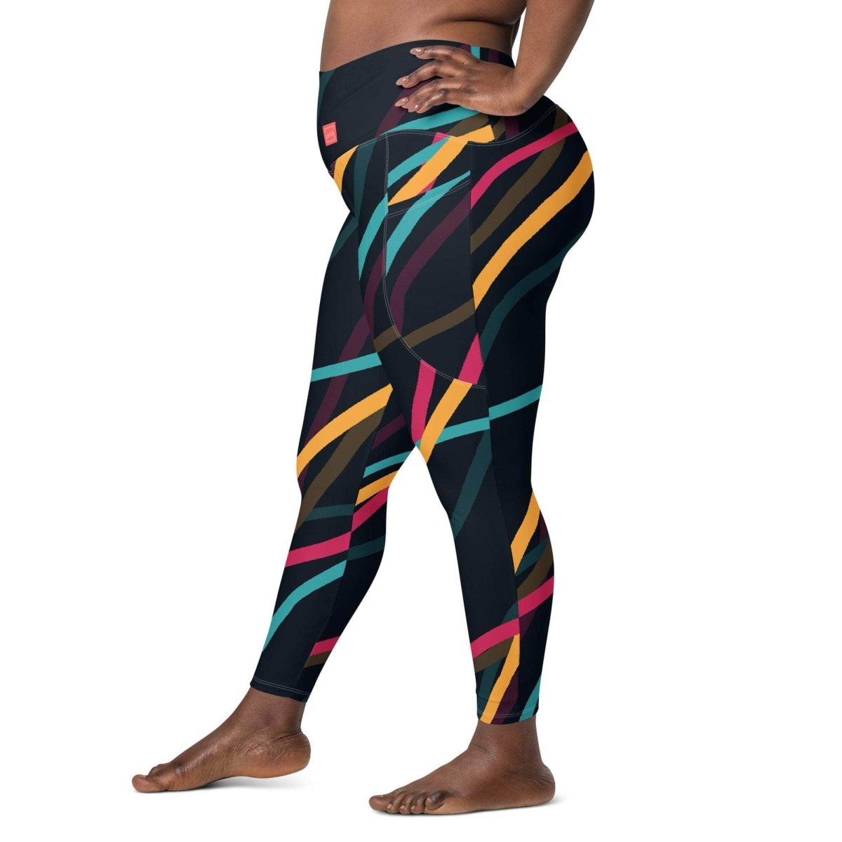 Neon Currents Leggings - unik.fashion