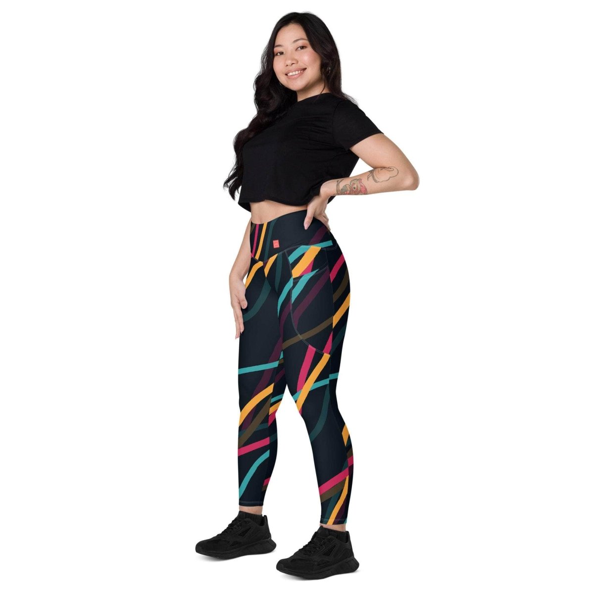 Neon Currents Leggings - unik.fashion