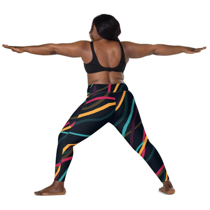 Neon Currents Leggings - unik.fashion