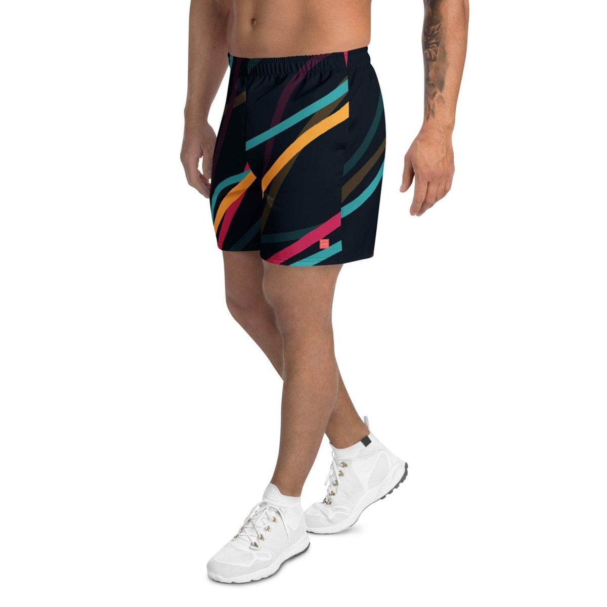Neon Currents Long Shorts - unik.fashion