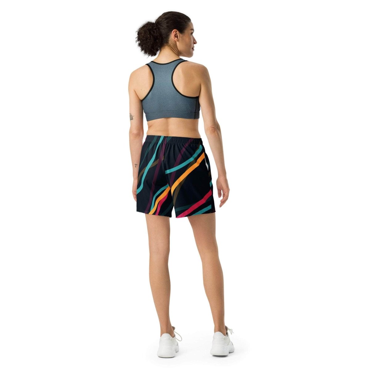 Neon Currents Long Shorts - unik.fashion