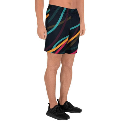 Neon Currents Long Shorts - unik.fashion