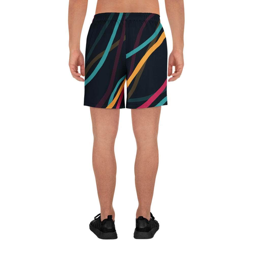 Neon Currents Long Shorts - unik.fashion