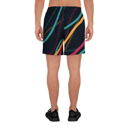 Neon Currents Long Shorts - unik.fashion