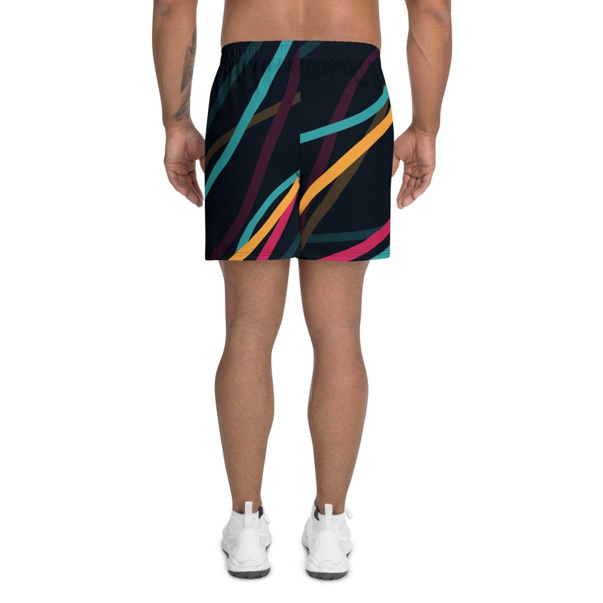 Neon Currents Long Shorts - unik.fashion