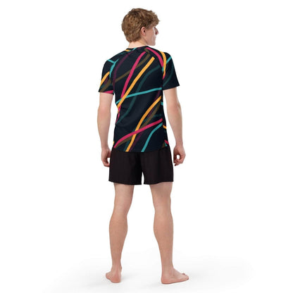 Neon Currents rash guard - unik.fashion
