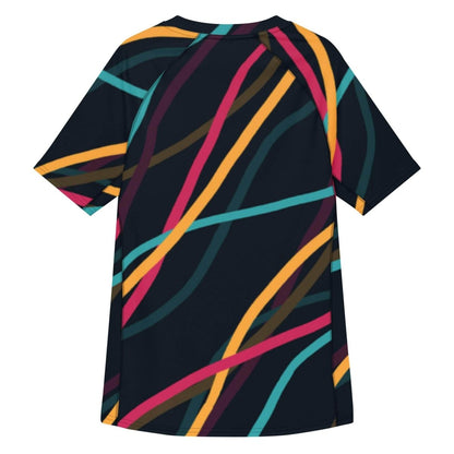 Neon Currents rash guard - unik.fashion
