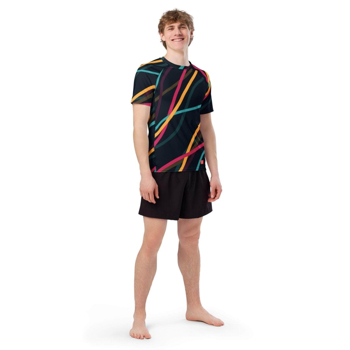 Neon Currents rash guard - unik.fashion