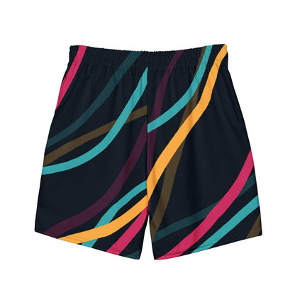unik.fashion Neon Currents Swim Trunks