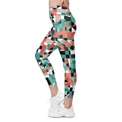 Pixel Clash Leggings - unik.fashion