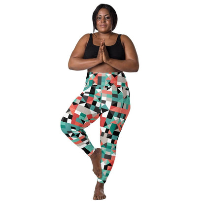 Pixel Clash Leggings - unik.fashion