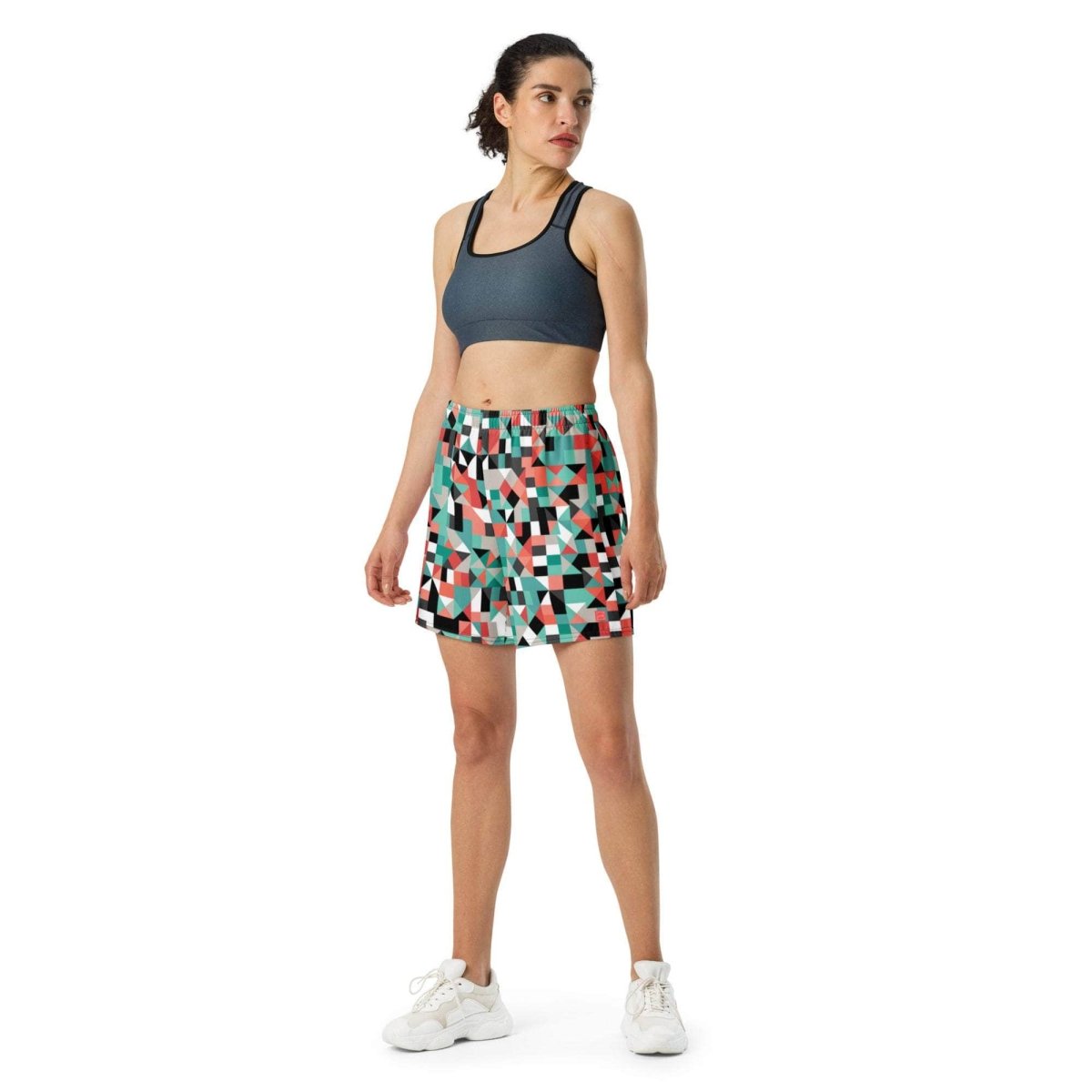 Pixel Clash Long Shorts - unik.fashion