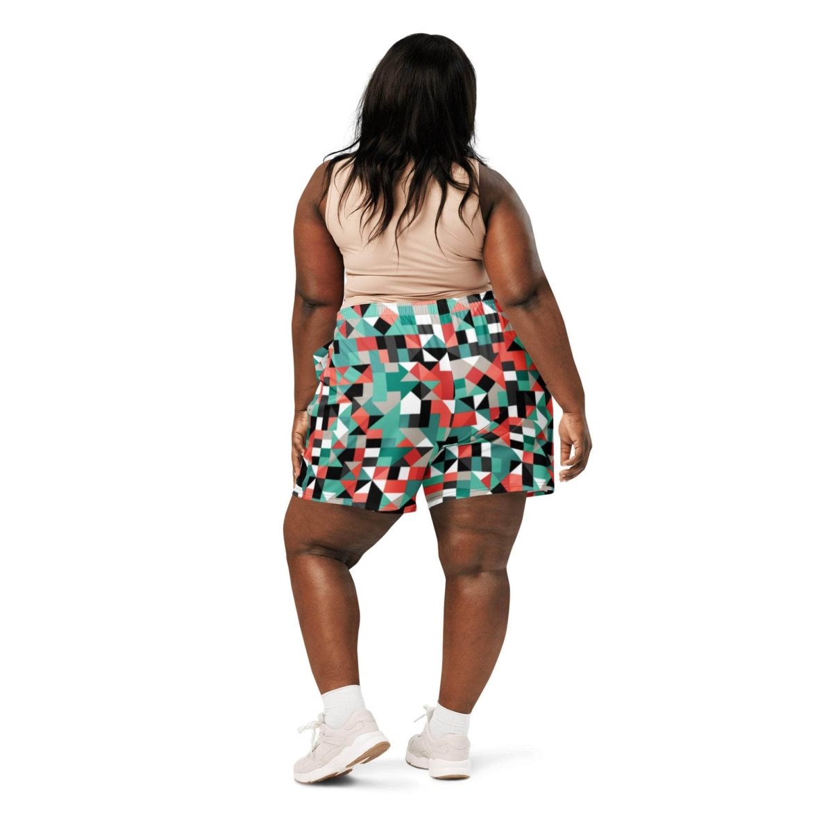 Pixel Clash Long Shorts - unik.fashion