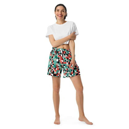 Pixel Clash Long Shorts - unik.fashion